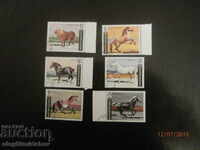 Bulgaria 1991 series + m.l. Horses BK No. 3918/23 destroyed; used