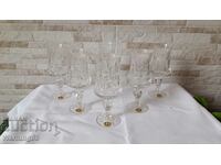 Set pahare de cristal pentru vin alb - 6 bucati - Model "Rositsa"