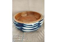 Decorative bowl, paneer, mango wood, Fish, diameter 20 cm