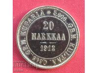 20 Markkaa 1912 Finland (Finlandia) AU (gold)