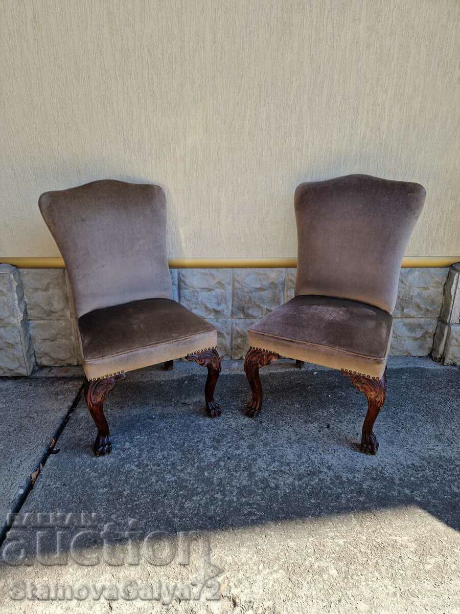 A great pair of antique English chairs with price 334.00 BGN | € 170.77 A great pair of antique English chairs with price 334.00 BGN | € 170.77