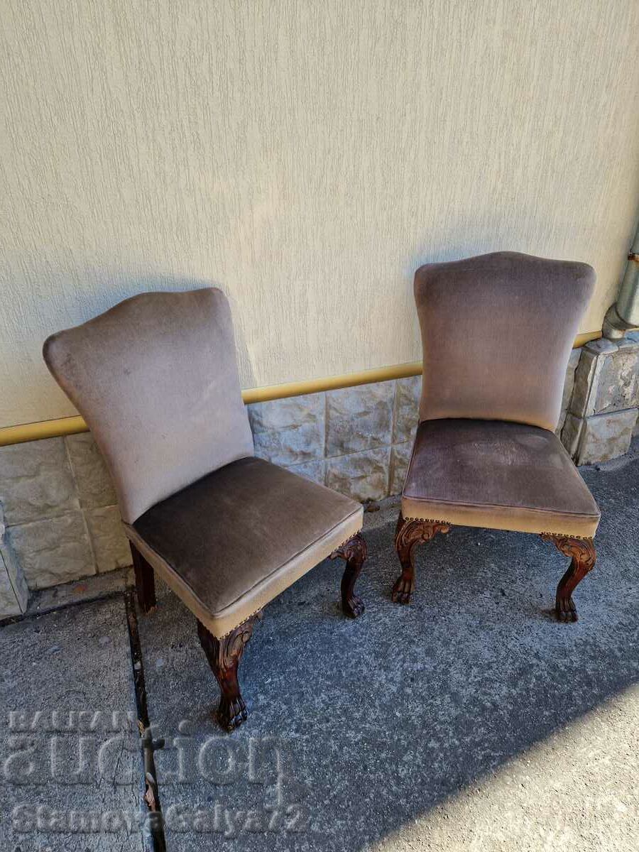 Ένα υπέροχο ζευγάρι αγγλικές καρέκλες αντίκες - 5
