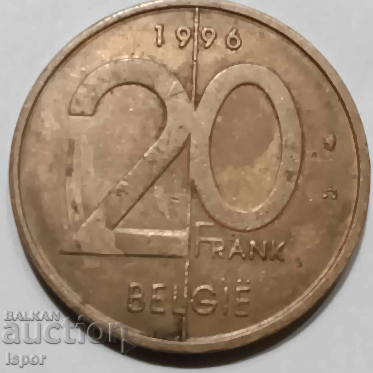 4/ 20 fr Βέλγιο 1996