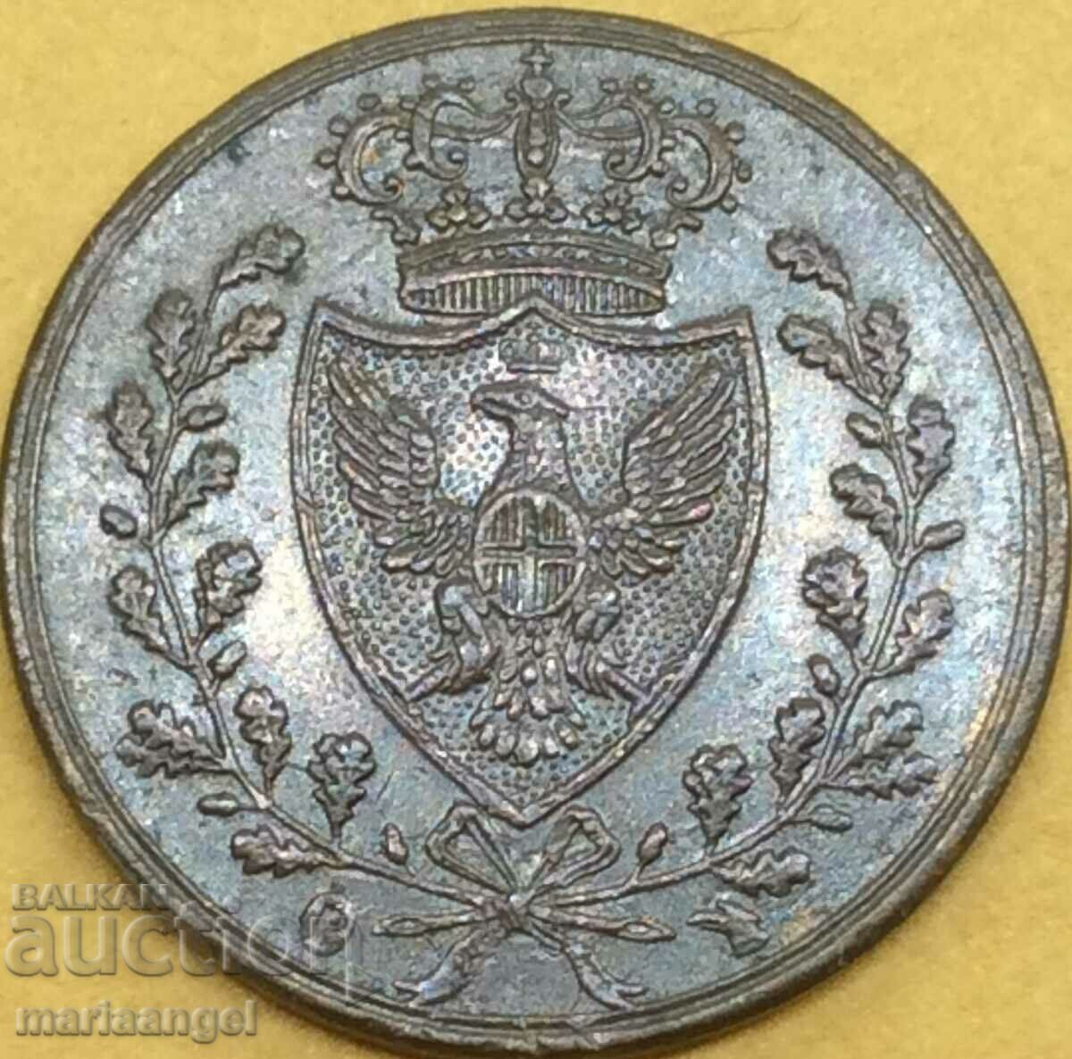 1 centesimo 1826 Italy region of Sardinia Turin copper