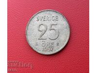 Sweden-25 yore 1957-silver