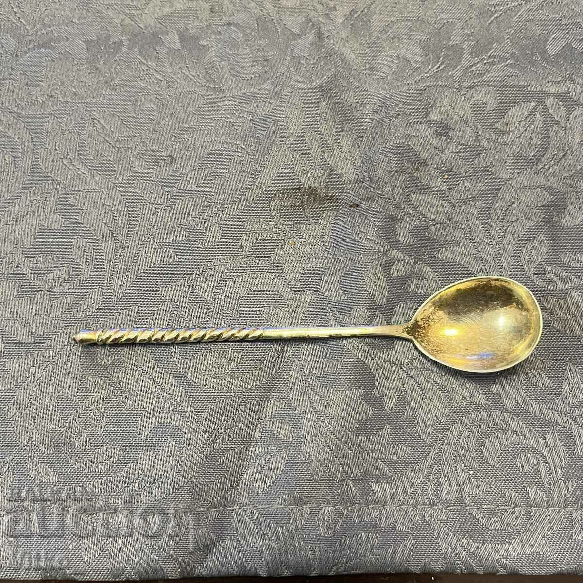 Аукцион Сребърна лъжичка царска русия , ниело и позлата , маркировки Аукцион Сребърна лъжичка царска русия , ниело и позлата , маркировки