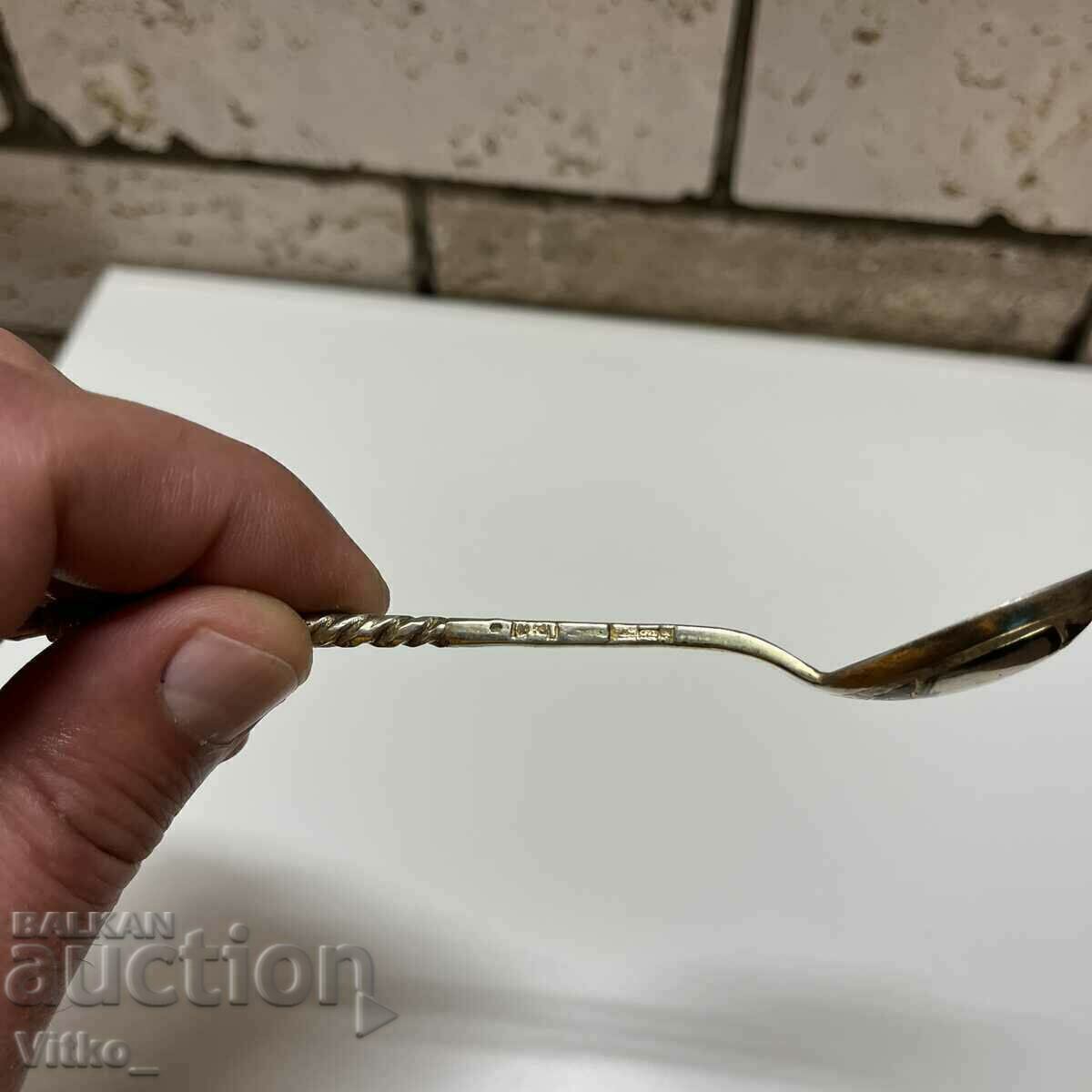 Доставка на Сребърна лъжичка царска русия , ниело и позлата , маркировки Доставка на Сребърна лъжичка царска русия , ниело и позлата , маркировки