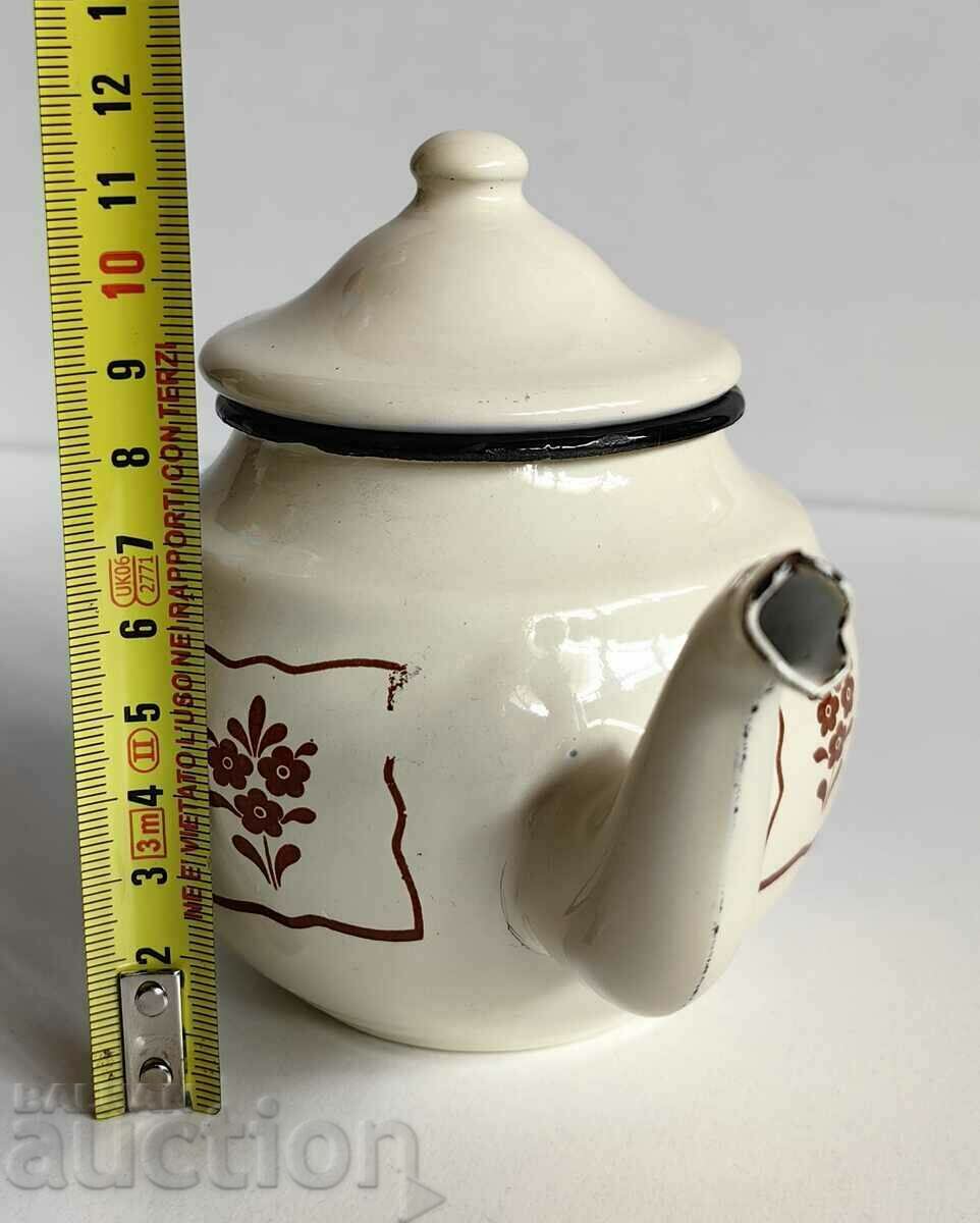 Delivery of .UNUSED ENAMEL SOC KETTLE TEAPOT WITH LID Delivery of .UNUSED ENAMEL SOC KETTLE TEAPOT WITH LID