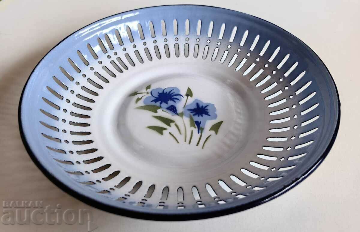 Auction  .LIKE NEW ENAMEL SOC PANER GEVGIR BLOSSOMS