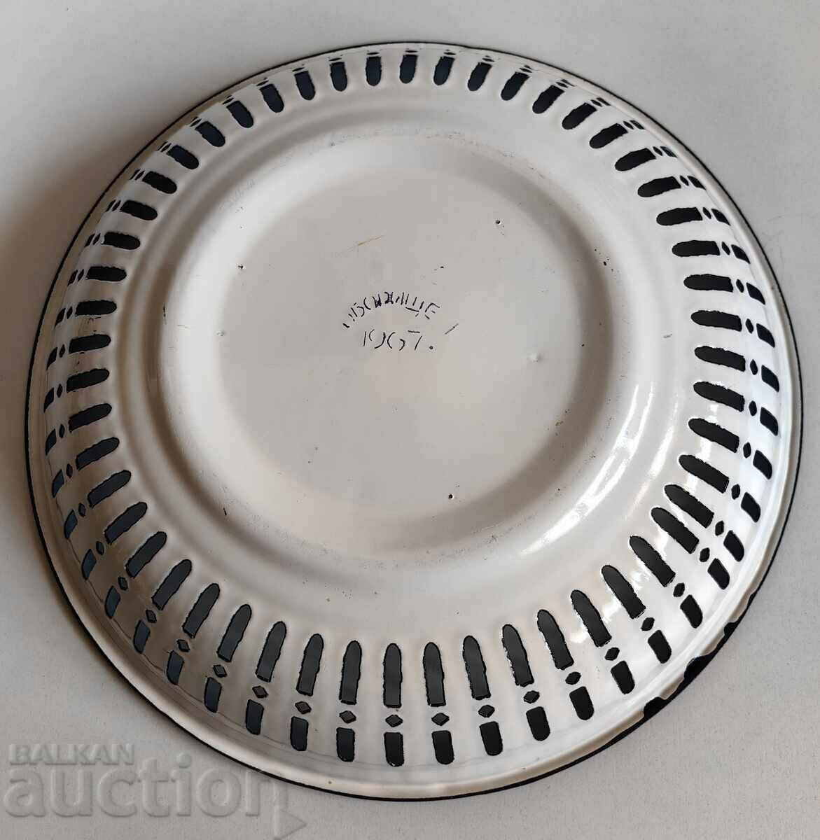 .LIKE NEW ENAMEL SOC PANER GEVGIR BLOSSOMS - 6