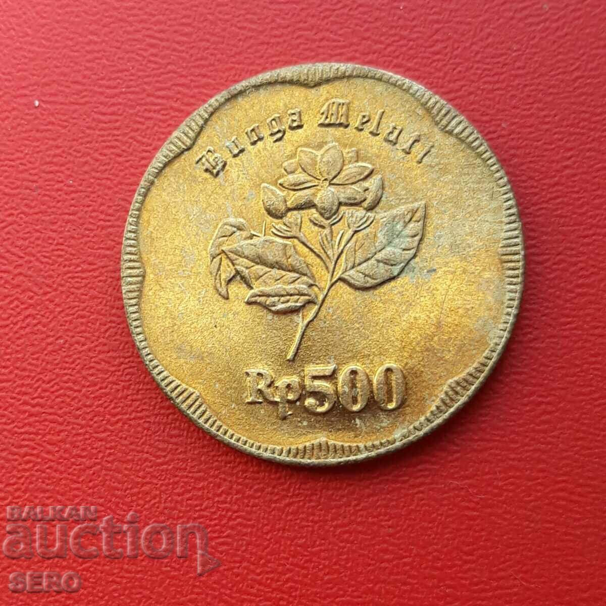 Indonesia-500 rupees 1992