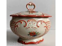 .UNIQUE MARKED PORCELAIN SUGAR BOWL ILMENALL BEAUTY