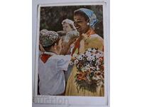 .EARLY SOCIAL SOVIET USSR POSTCARD