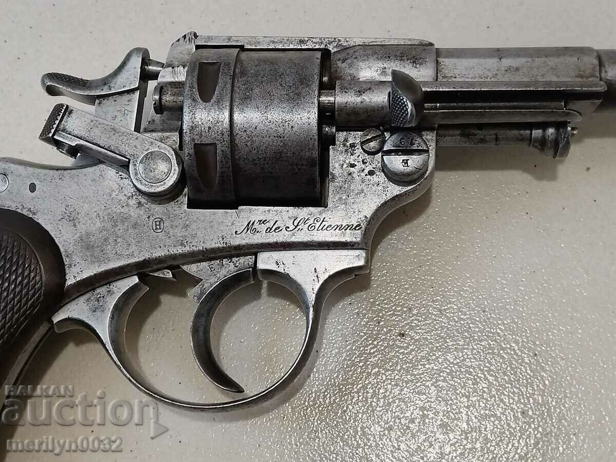 Auction French officer's revolver Chamello Devine 1873 holster strap Auction French officer's revolver Chamello Devine 1873 holster strap
