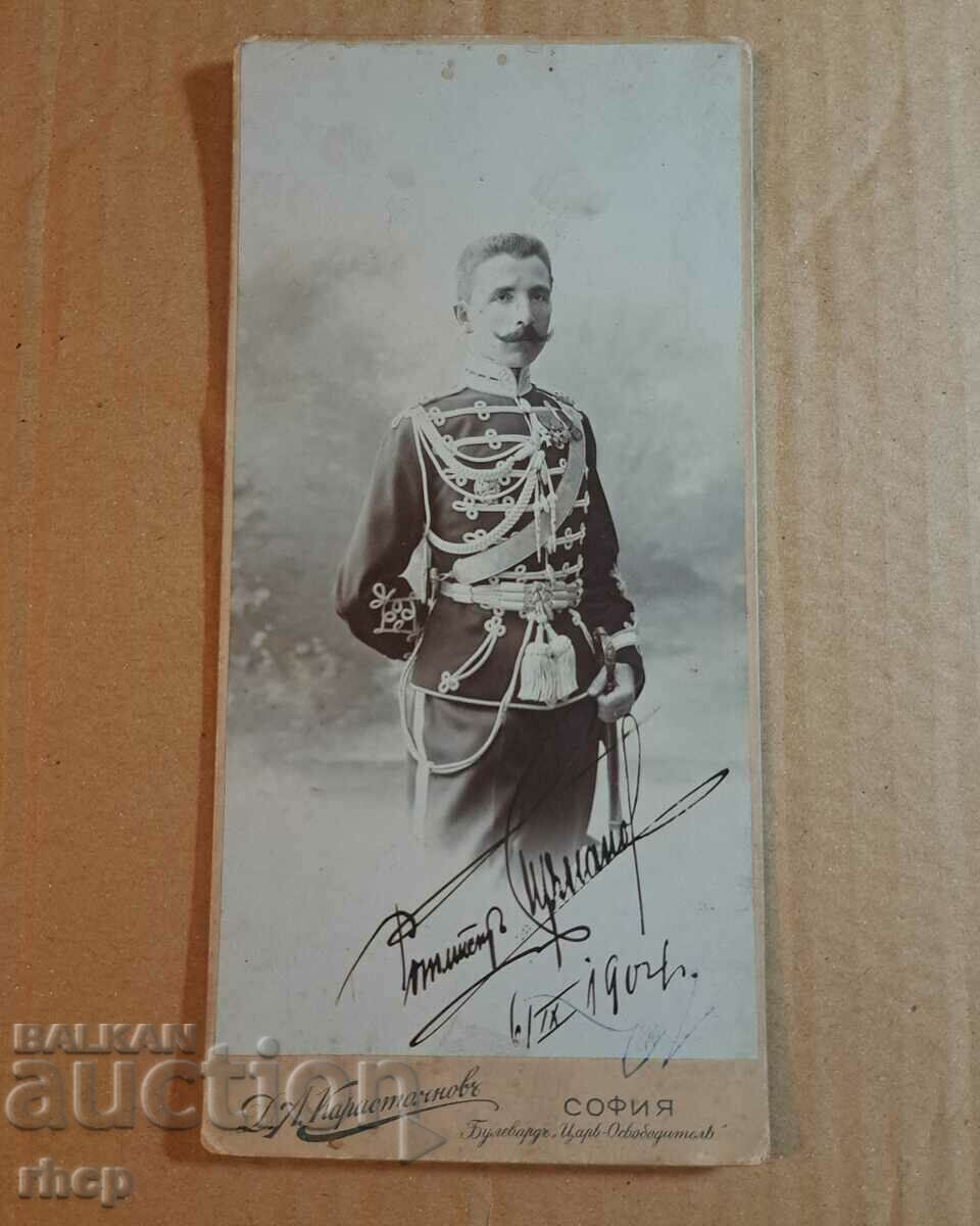 General Boris Sirmanov 1904. Fotografie autograf