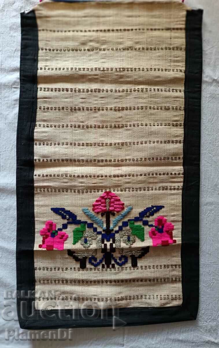 Hand-woven, hand-embroidered apron for national costume.