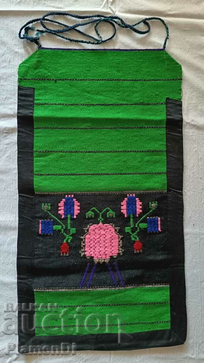 Hand-woven, hand-embroidered apron for national costume.