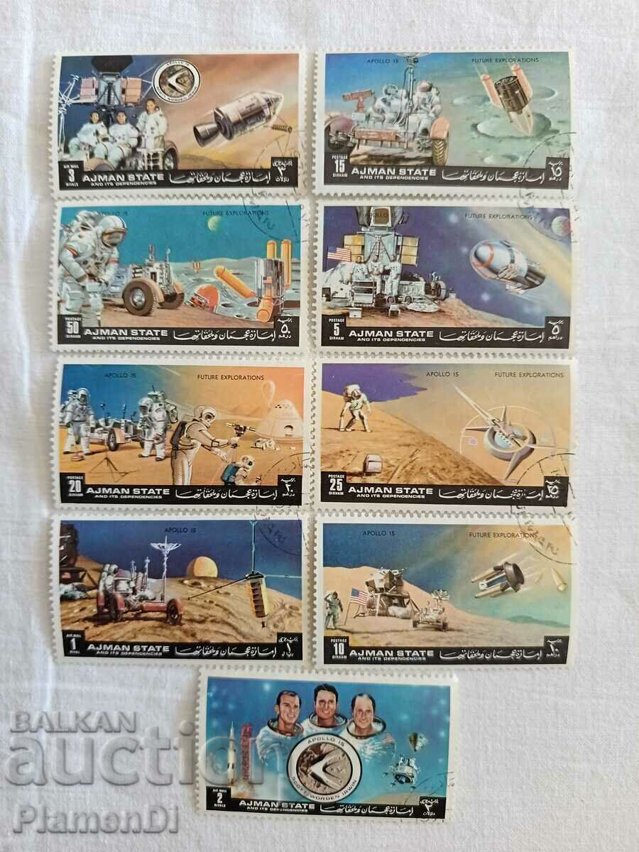 Stamp Series-APOLLO15-Airmails Stamp Series-APOLLO15-Airmails