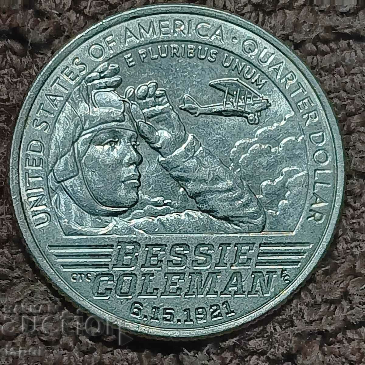 82/ USA Bessie Coleman Aviator 25s 2023