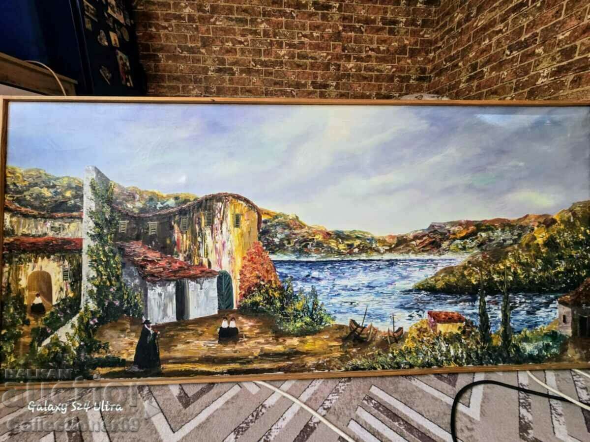 Author's large painting, oil on canvas by Bernard