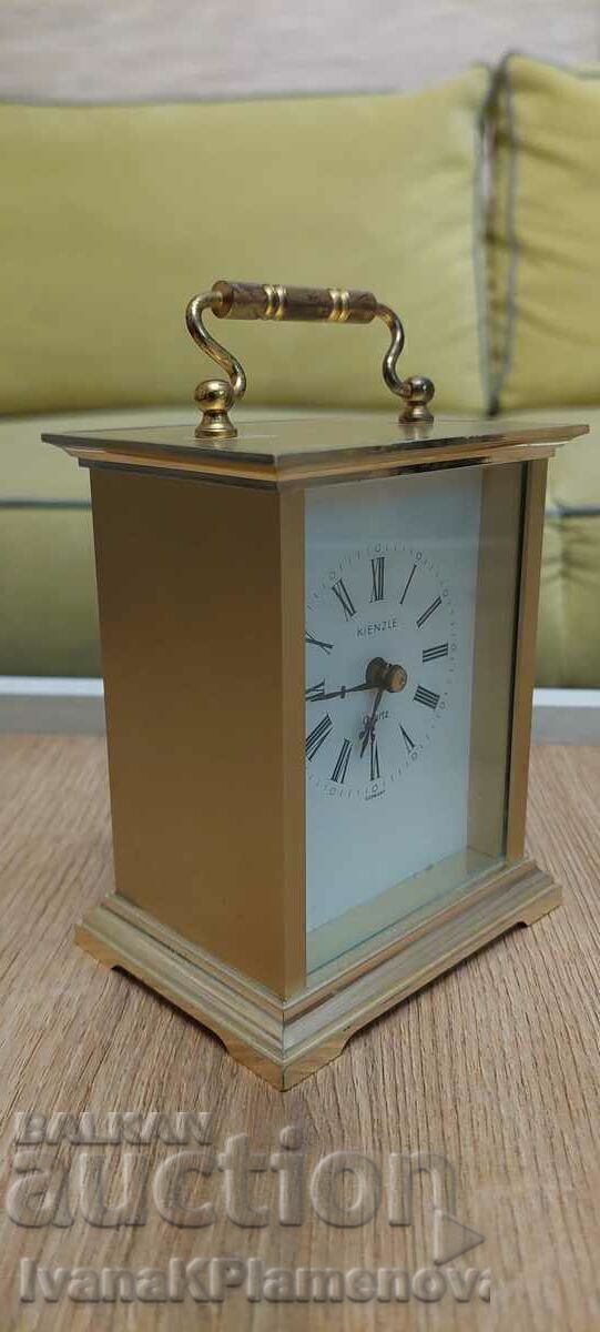 Desk clock brass
