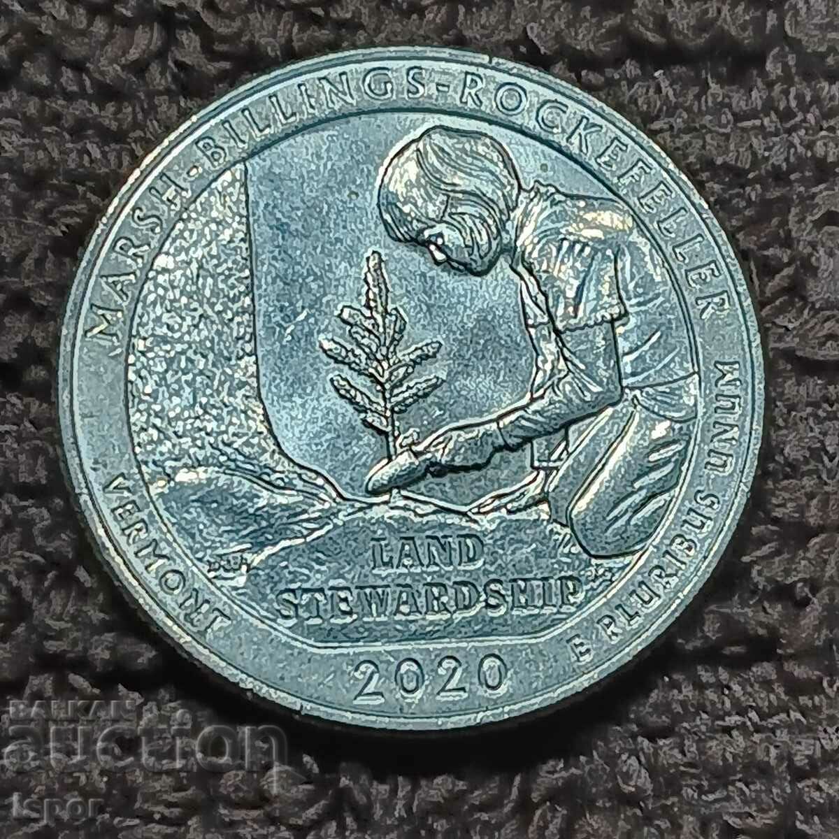 89/ USA Park Marsh-Billings 25s 2020