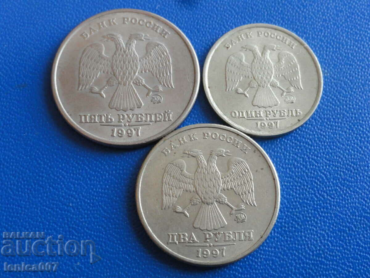 Rusia 1997 - 1,2 și 5 ruble (MMD) Rusia 1997 - 1,2 și 5 ruble (MMD)