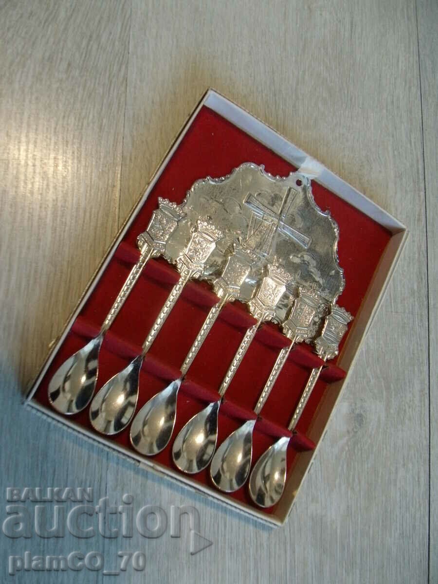 #*7753 παλιά μικρά κουτάλια με βάση τοίχου - 5 #*7753 παλιά μικρά κουτάλια με βάση τοίχου - 5