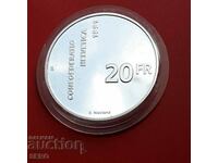 Switzerland-20 francs 1991-700 Confederation 1291-1991-mat-year