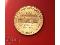 Germany-Medal-Hamburg-Elbe Tunnel 1968-1975