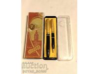 Set vintage rusesc URSS Moscow Pen Pyromoliv 1965