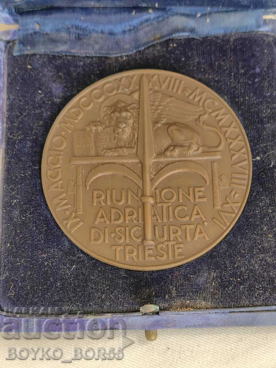 Vintage Italian Jubilee Plaque Medal Order of 1938 with price 85.00 BGN | € 43.46 Vintage Italian Jubilee Plaque Medal Order of 1938 with price 85.00 BGN | € 43.46
