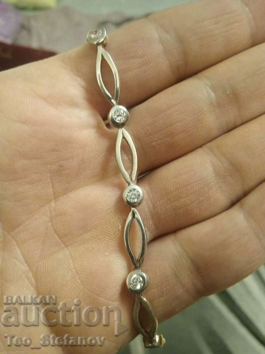 Auction Beautiful silver bracelet with markings Auction Beautiful silver bracelet with markings