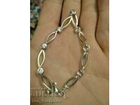 Beautiful silver bracelet with markings