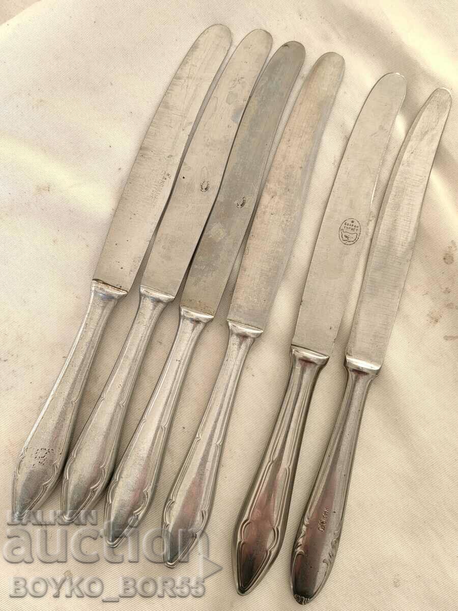 Six Bulgarian Soc Knives of Zavod Petko Denev with price 25.00 BGN | € 12.78 Six Bulgarian Soc Knives of Zavod Petko Denev with price 25.00 BGN | € 12.78