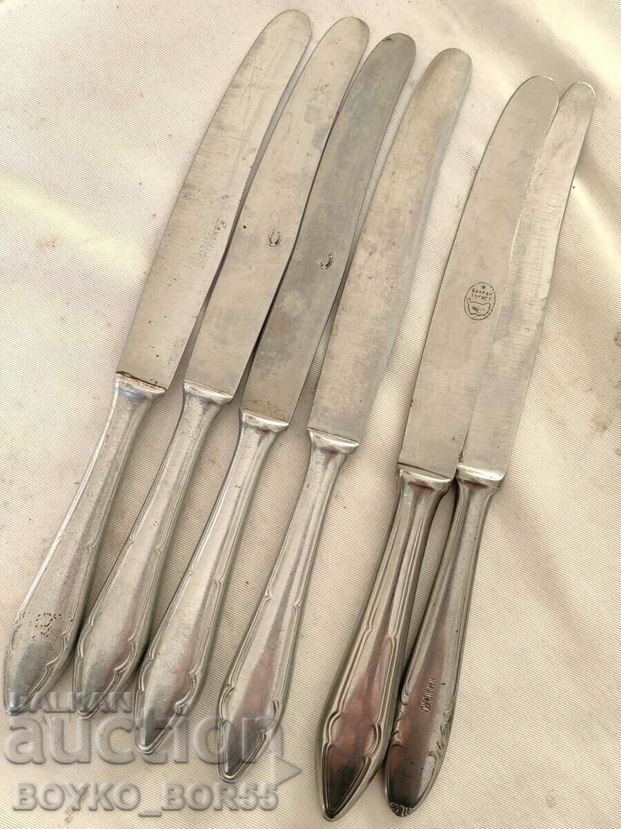 Six Bulgarian Soc Knives of Zavod Petko Denev - 5 Six Bulgarian Soc Knives of Zavod Petko Denev - 5