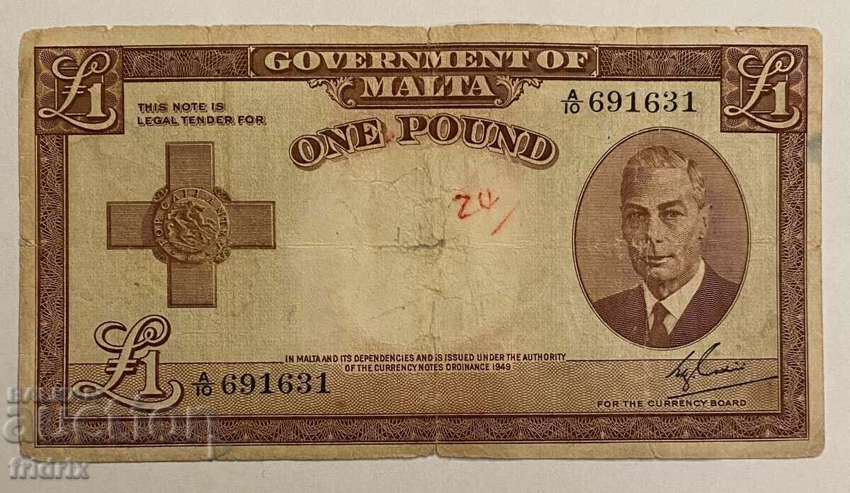 Malta 1 pound / Malta 1 pound 1951 MA