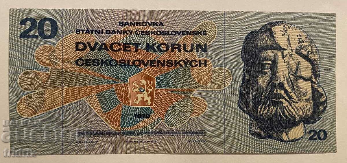 Чехословакия 20 крони / Czechoslovakia 20 koruna 1970 МА