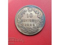 Italy-10 cents 1866