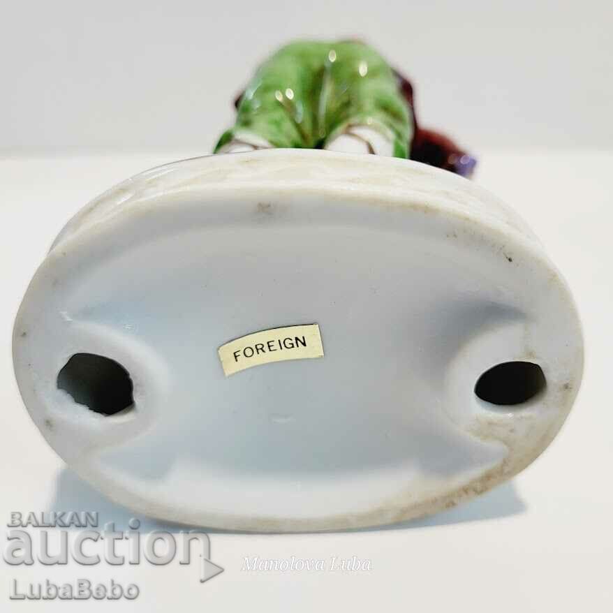 Porcelain figurine street musician with monkey. - 7 Porcelain figurine street musician with monkey. - 7