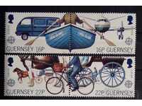 Guernsey / Guernsey 1988 Europa CEPT Aeronave / Cai MNH