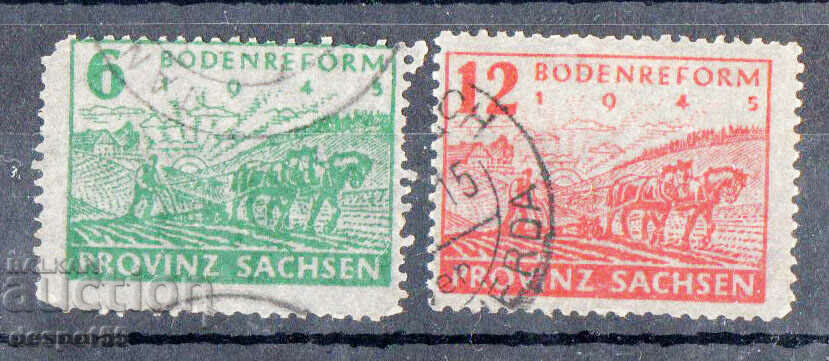 1946. Germany, Saxony (Soviet Zone). Land reform.