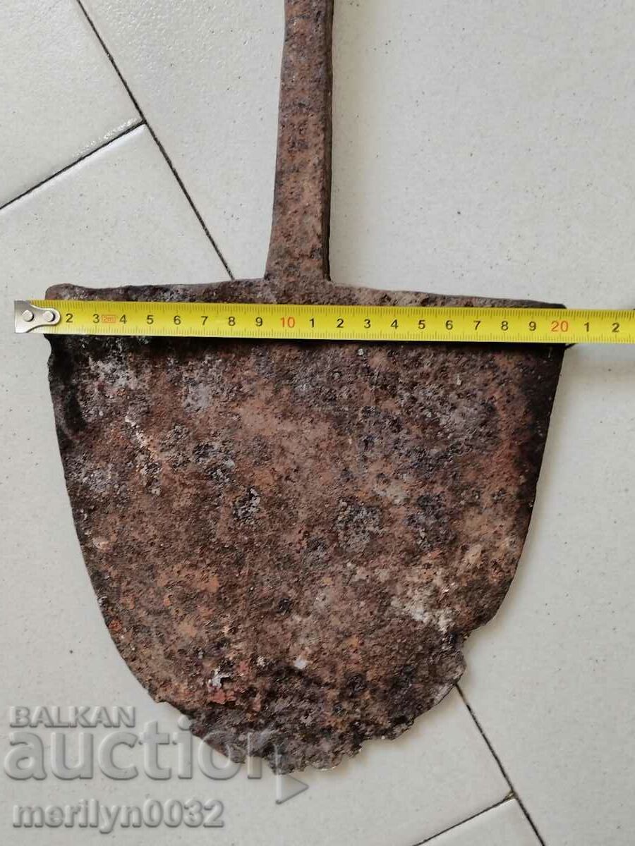 Hand-forged ploughshare from an old plough, wrought iron - 5 Hand-forged ploughshare from an old plough, wrought iron - 5