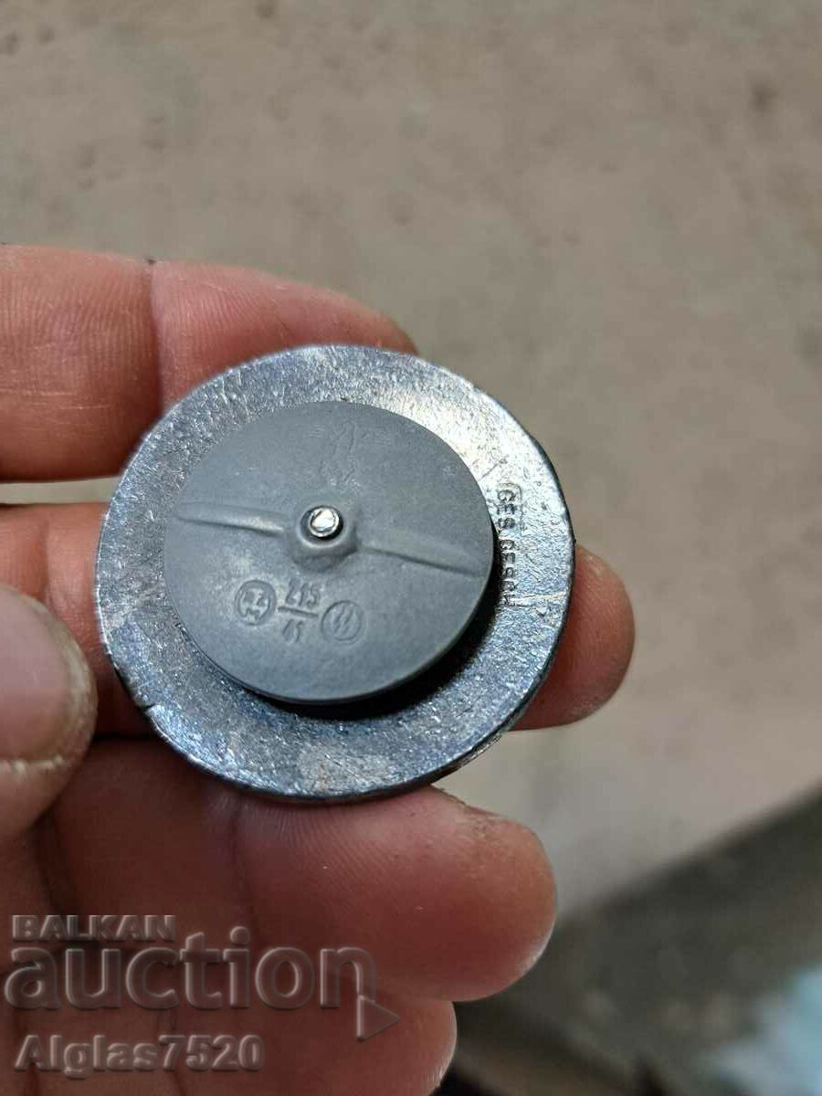 Silver plated breastplate with swastika and enamel - 6 Silver plated breastplate with swastika and enamel - 6