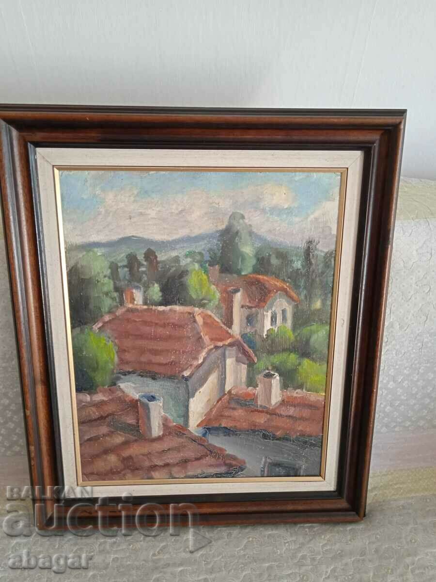 Original painting, oil by Nikola Dimitrov/1894-1989/