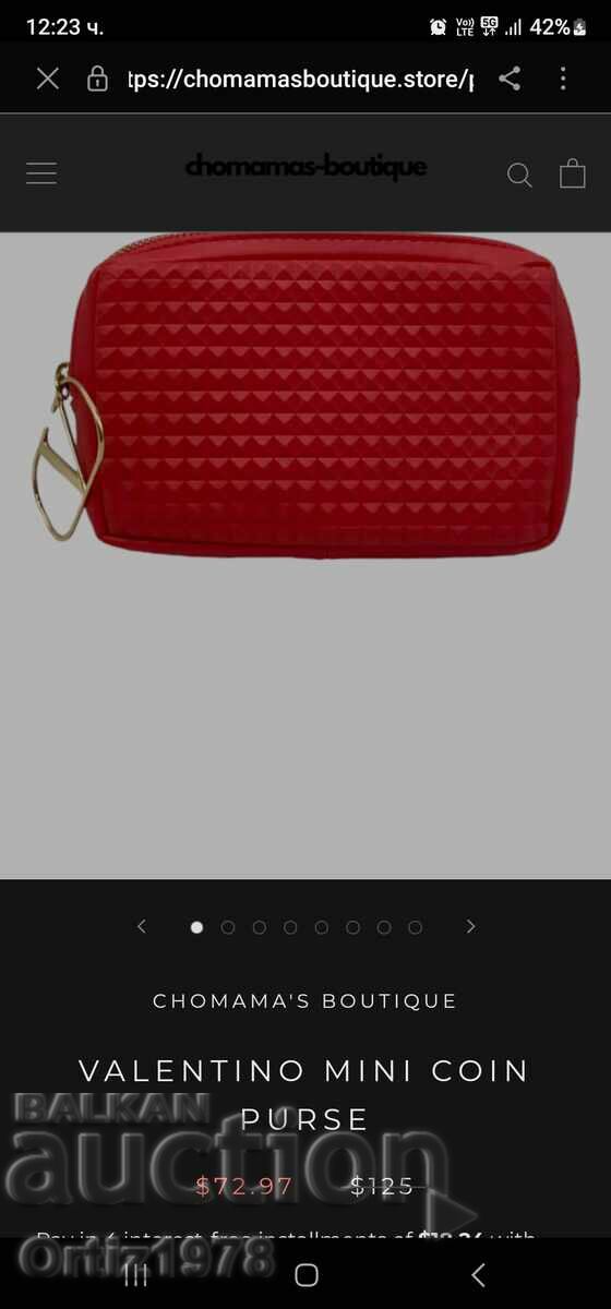 Valentino – Original toiletry bag! New! with price 52.00 BGN | € 26.59 Valentino – Original toiletry bag! New! with price 52.00 BGN | € 26.59