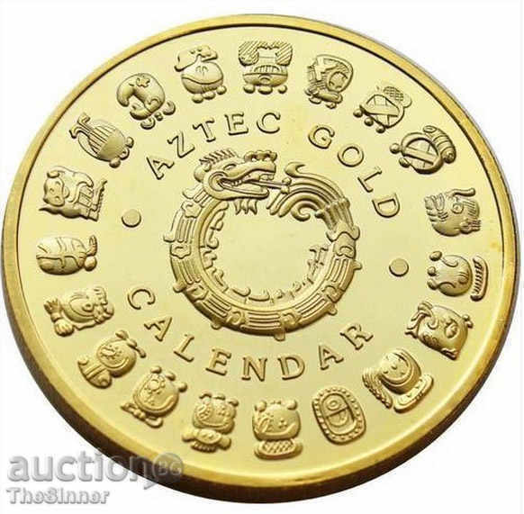 PLACĂ DE AUR PLACĂ DE MONEDE Calendarul Maya cu preț € 7.66 | 14.98 BGN
