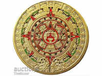 GOLD PLAQUE COIN PLAQUE The Mayan Calendar