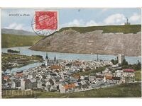 Германия 1928г. -  ПК - BINGEN a. Rhein пътувала