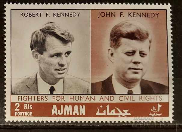 Ajman 1968 Personalities MNH